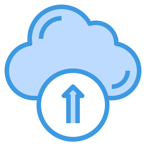 Nuvem com seta de upload sobreposta.