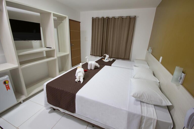 Foto de um dos quartos.